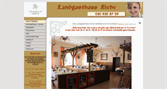 Desktop Screenshot of landgasthauseiche.de