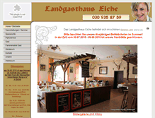 Tablet Screenshot of landgasthauseiche.de
